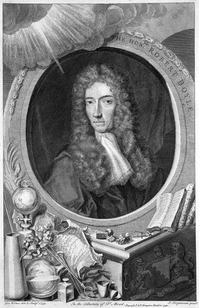 Robert Boyle, 17th Century Irish Chemist and Physicist, 1739 by George Vertue