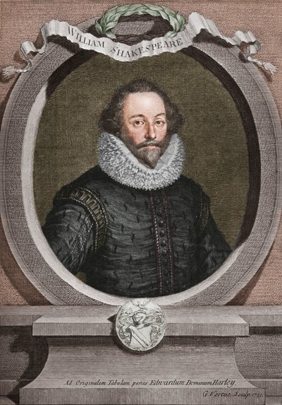 William Shakespeare, English Poet and Playwright by George Vertue
