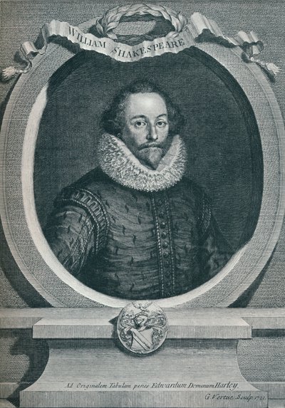 William Shakespeare, English Poet and Playwright by George Vertue