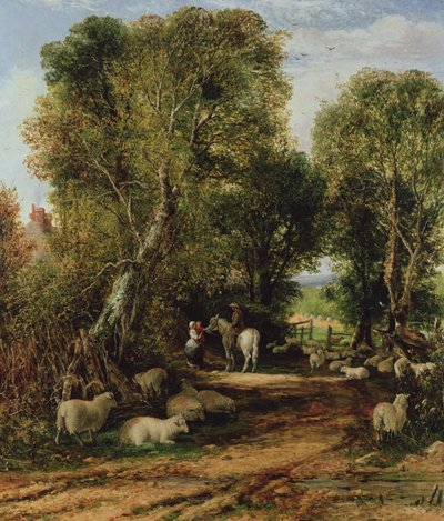 Pastoral Scene with Sheep by George Vicat Cole