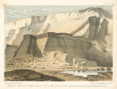 Dyke Splitting into Two on Dundalk and Enniskillen Railway by George Victor Du Noyer