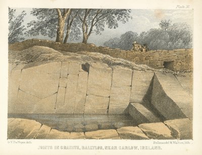 Joints in Granite, Ballyloo, near Carlow, Ireland by George Victor Du Noyer