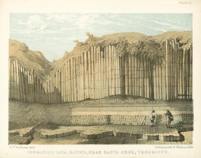 Submarine Lava, Ravine, near Santa Cruz, Tenerife by George Victor Du Noyer