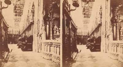 Group of 5 Stereograph Views of Westminster Abbey, London, England by George W Griffith