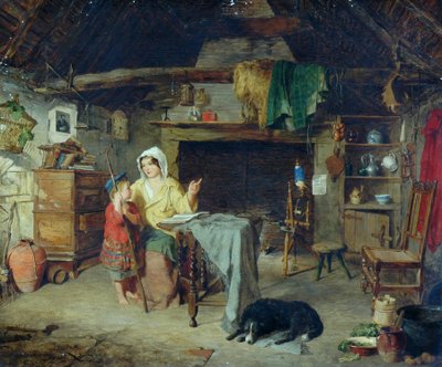 The Ettrick Shepherd Boy Receiving his First Impressions from his Mother by George Washington Brownlow