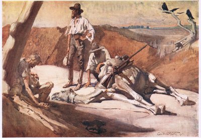 On the Way to Mount Hopeless by George Washington Lambert