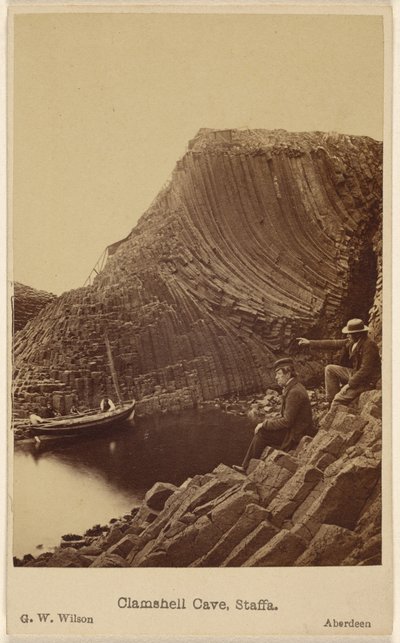 Clamshell Cave, Staffa by George Washington Wilson