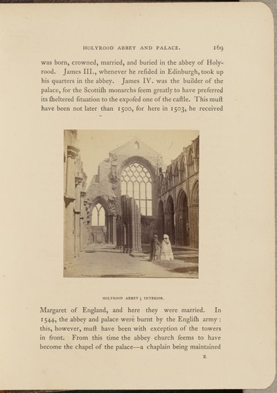 Holyrood Abbey; Interior by George Washington Wilson