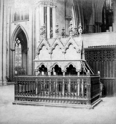 Monument of Walter de Grey, York Minster, York, North Yorkshire, early 20th century by George Washington Wilson