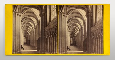 Peterborough Cathedral – South Aisle of the Nave by George Washington Wilson