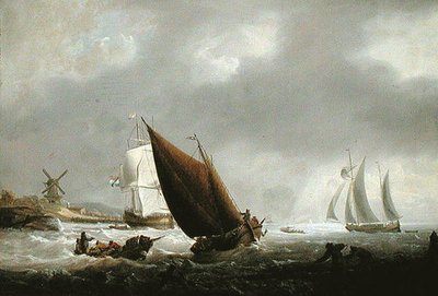 Shipping off a Dutch Estuary by George Webster