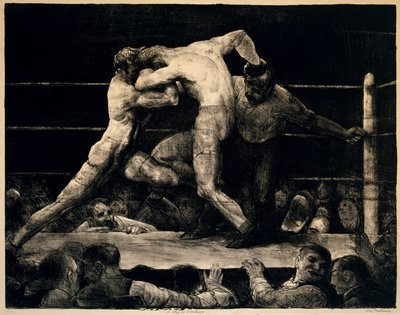 A Stag at Sharkeys, 1917 by George Wesley Bellows