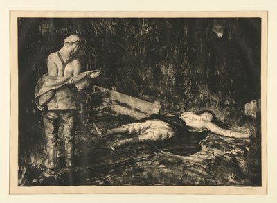 Belgian Farmyard from the War Series by George Wesley Bellows