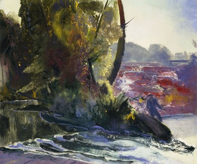 Fisherman and Stream by George Wesley Bellows