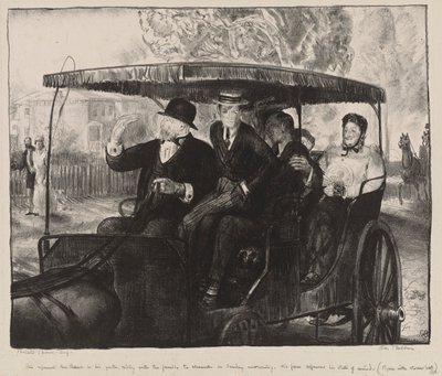 Sunday, Going to Church: Memories of a Sunday Morning in Columbus, Ohio, 1897 by George Wesley Bellows