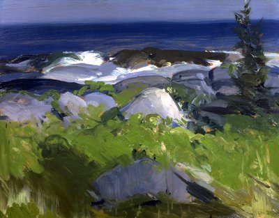 Vine Clad Shore--Monhegan Island, 1913 by George Wesley Bellows