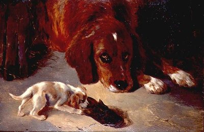 An Inquisitive Puppy by George Wiliam Horlor