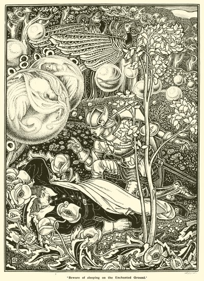Beware of Sleeping on the Enchanted Ground by George Woolliscroft Rhead