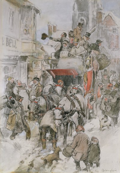 The Christmas Stagecoach by George Wright