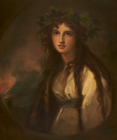 Emma Hart, Lady Hamilton as a Bacchante by George after Romney