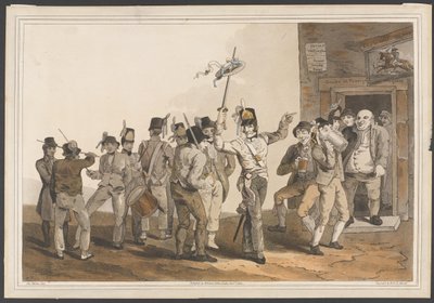 A Recruiting Sergeant of the 33rd Regiment of Foot, 1814 by George after Walker
