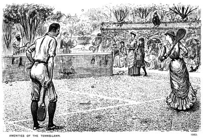 Amenities of the Tennis Lawn by George du Maurier