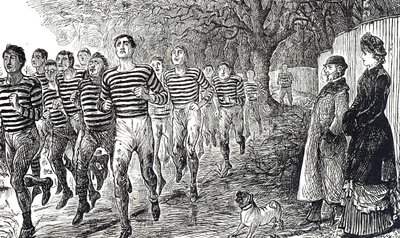 A health and fitness session by George du Maurier