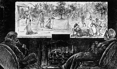 George du Maurier Depicting His Vision of the Application of Edison