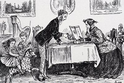 In 1865 Elizabeth Garrett Anderson was licensed to practice medicine as the first woman doctor by George du Maurier