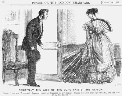Positively the Last of the Long Skirts this Season by George du Maurier