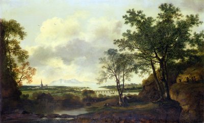 A Capriccio View of Chichester, with Figures and Cattle in the Foreground by George of Chichester Smith
