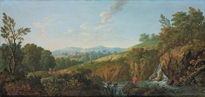 Wooded River Landscape by George the Elder Barret