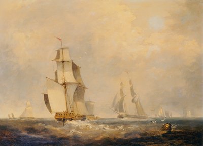 Busy Shipping Lanes in the Channel by George the Elder Chambers