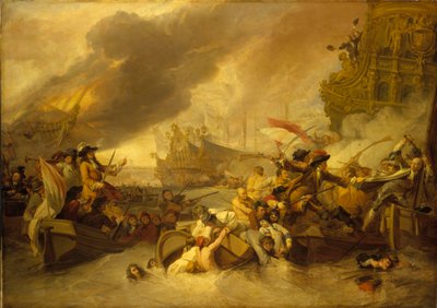 The Battle of La Hogue, 23 May 1692 by George the Elder Chambers