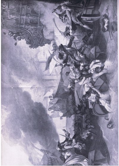 The Battle of La Hogue, 23rd-24th May 1692: Destruction of the French fleet by George the Elder Chambers