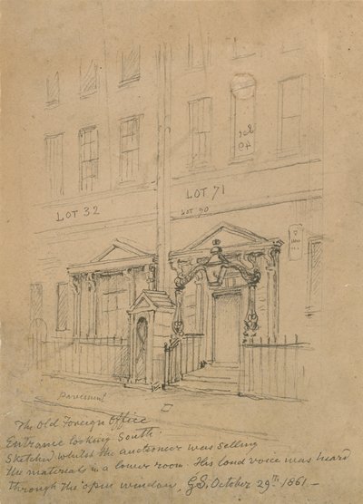 The Old Foreign Office, Downing Street by George the Elder Scharf