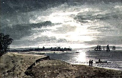 View of the River Adur with New Shoreham in the Distance by George the Younger Barret