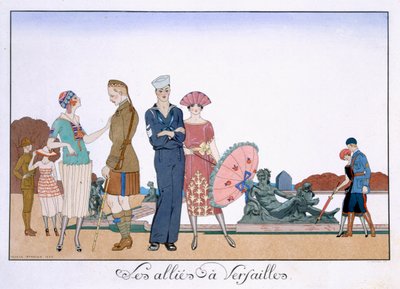 The Allies in Versailles, engraved by Henri Reidel by Georges (after) Barbier