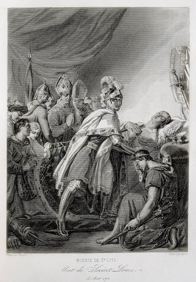 LOUIS IX, Saint Louis, of France (engraving) by Georges (after) Rouget