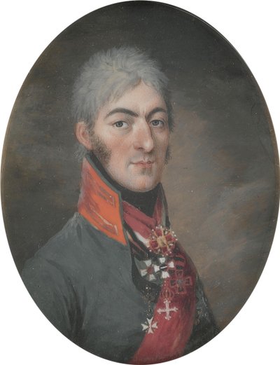Prince Simon Bagratovich of Bagrationi Imereti by Georges Antoine Keman