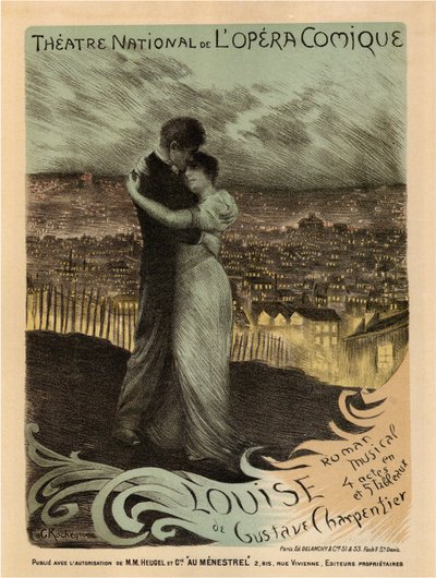 Poster for the Opera Louise by Gustave Charpentier, 1900 by Georges Antoine Rochegrosse