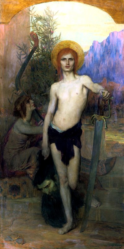 David with the Head of Goliath by Georges Auguste Elie Lavergne