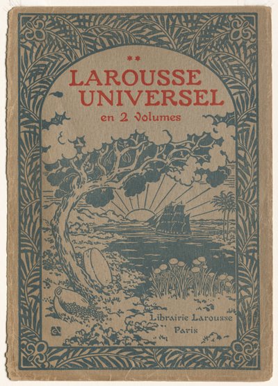 Larousse Universal: Cover by Georges Auriol