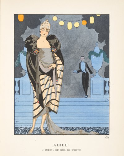 Adieu, from a Collection of Fashion Plates by Georges Barbier