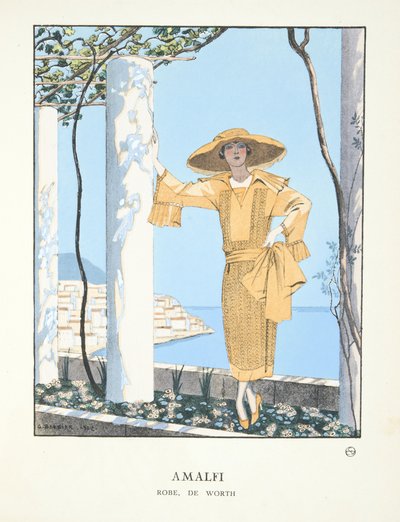Amalfi, from a Collection of Fashion Plates by Georges Barbier