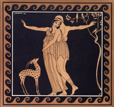 Ballet scene with Tamara Karsavina by Georges Barbier