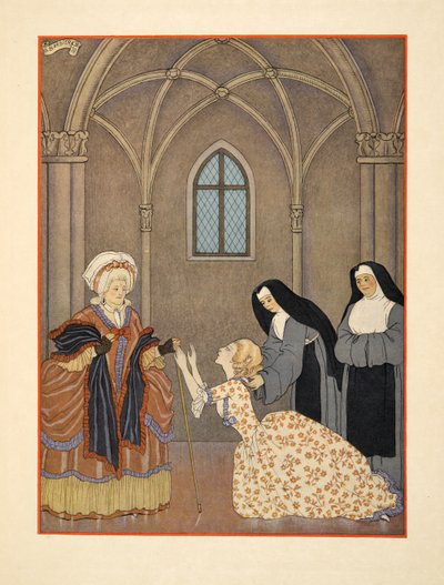 Cecile having returned to the convent, Illustration from 