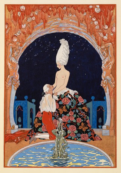 In the Grotto by Georges Barbier