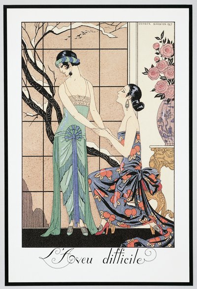 The Difficult Confession by Georges Barbier
