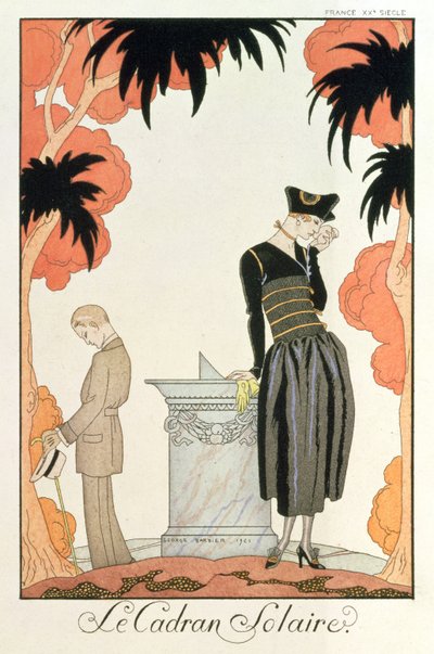 "Falbalas et fanfreluches, Almanach des Modes", fashions for 1921 by Georges Barbier